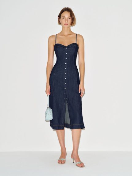 Liffey Ashtin Denim Midi Dress