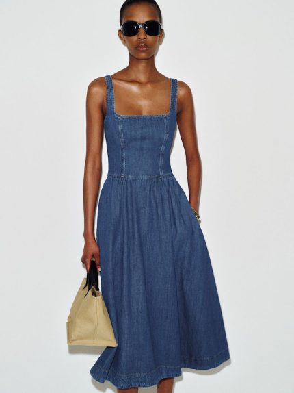 Morant Janu Denim Midi Dress