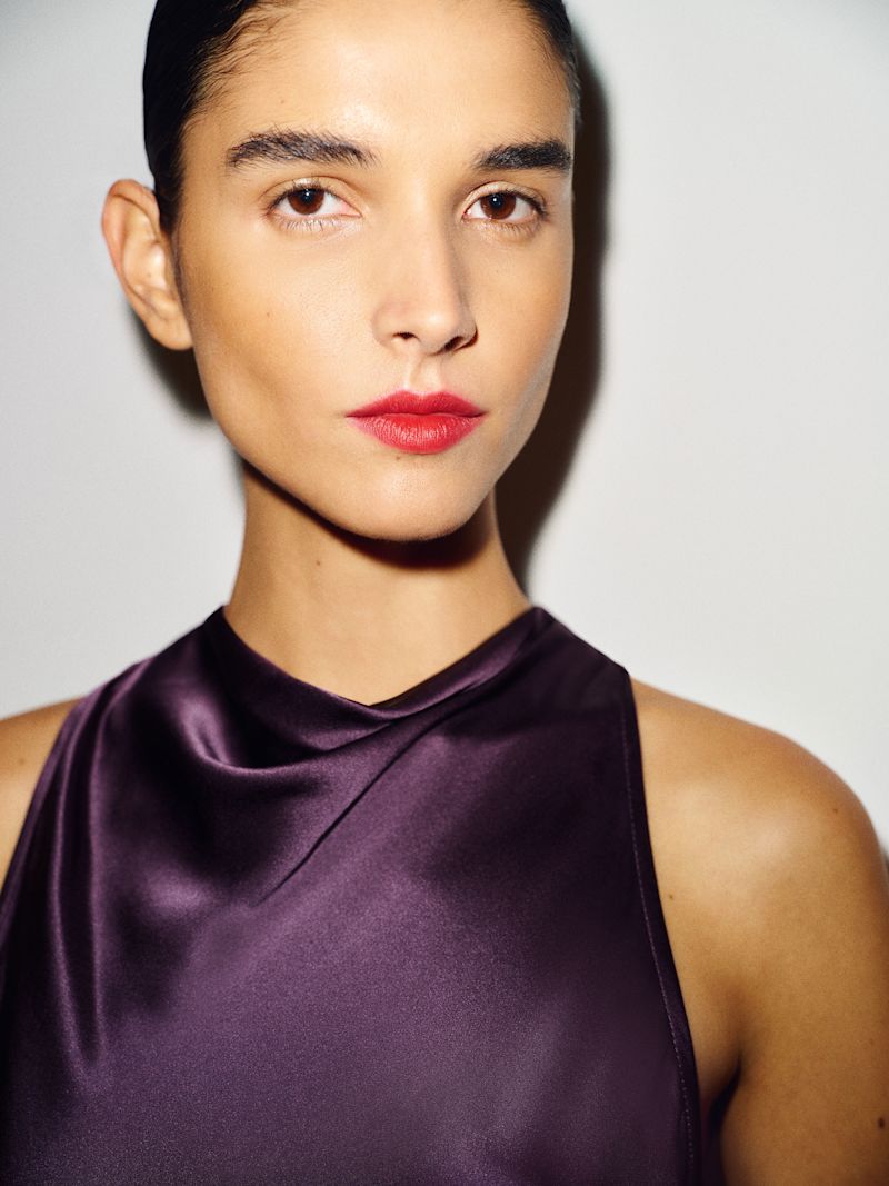 Crushed Violet Stelliana Silk Dress - Image 6