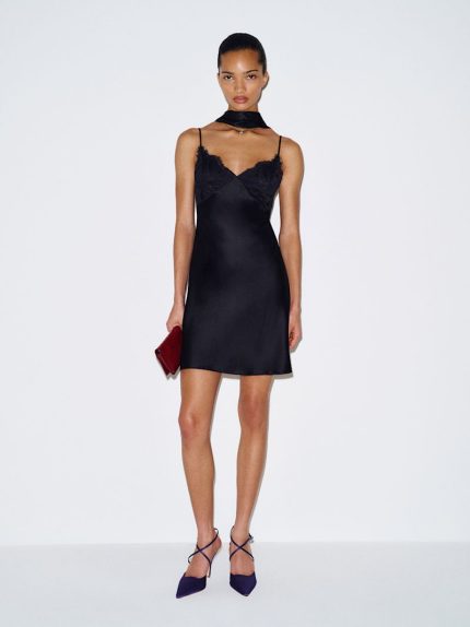 Black Solas Silk Dress