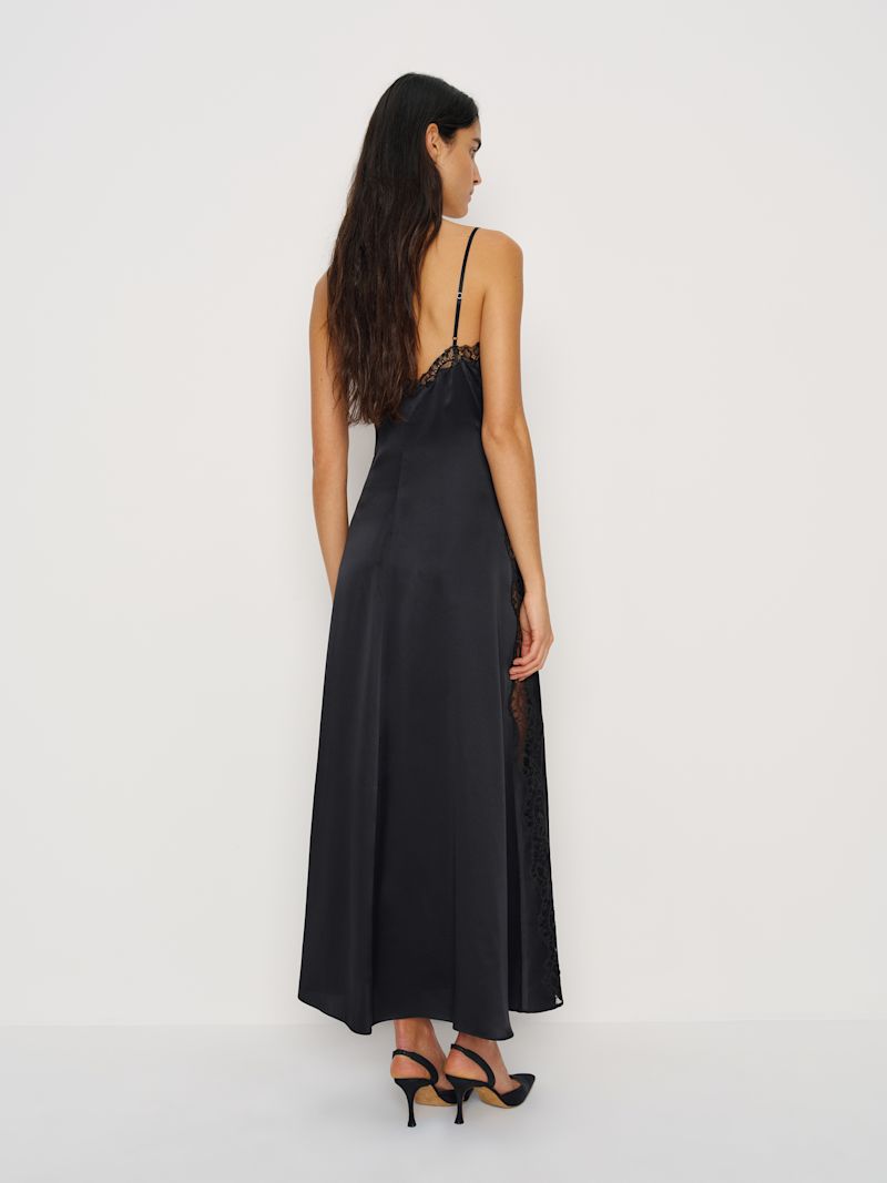 Black Ericka Silk Dress - Image 3